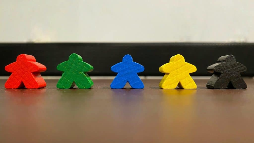 Different Colors Meeples